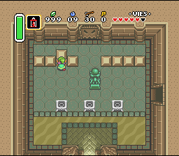 जल्दी करें क्योंकि आँख आपको ढूंढ रही है। Soluce de Zelda 3 a Link to the Past sur Super Nes : रेगिस्तान का महल (दूसरा पदक) (gba, Snes, super nintendo)