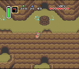 Encore un 1/4 de coeur ! Soyez courageux ! Soluce de Zelda 3 a Link to the Past sur Super Nes : Vers la tour de la montagne (gba, Snes, super nintendo)