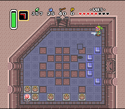 इस बार, दरवाजे में छिपने का कोई रास्ता नहीं है Soluce de Zelda 3 a Link to the Past sur Super Nes : हेरा की मीनार (तीसरा पदक) (gba, Snes, super nintendo)