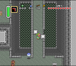 नीचे सावधान! Soluce de Zelda 3 a Link to the Past sur Super Nes : अंधेरे का महल, पहला क्रिस्टल (gba, Snes, super nintendo)