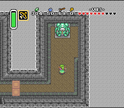 माफ करना दोस्त! Soluce de Zelda 3 a Link to the Past sur Super Nes : अंधेरे का महल, पहला क्रिस्टल (gba, Snes, super nintendo)