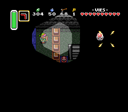 लिंक रात से नहीं डरता Soluce de Zelda 3 a Link to the Past sur Super Nes : अंधेरे का महल, पहला क्रिस्टल (gba, Snes, super nintendo)