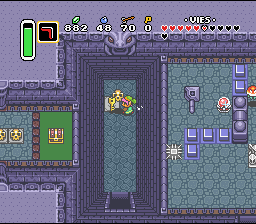 Un'altra chiave? Soluce de Zelda 3 a Link to the Past sur Super Nes : Il palazzo della palude, 2° cristallo (gba, Snes, super nintendo)