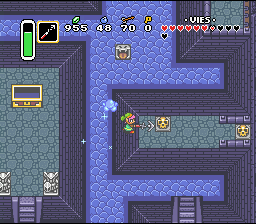 Hop là Soluce de Zelda 3 a Link to the Past sur Super Nes : Il palazzo della palude, 2° cristallo (gba, Snes, super nintendo)