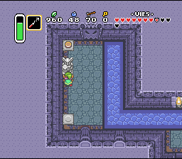 Questa la conosco! Soluce de Zelda 3 a Link to the Past sur Super Nes : Il palazzo della palude, 2° cristallo (gba, Snes, super nintendo)