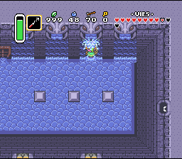 Ben nascosta Soluce de Zelda 3 a Link to the Past sur Super Nes : Il palazzo della palude, 2° cristallo (gba, Snes, super nintendo)