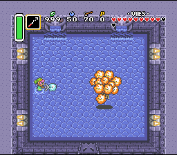 Un boss ben protetto Soluce de Zelda 3 a Link to the Past sur Super Nes : Il palazzo della palude, 2° cristallo (gba, Snes, super nintendo)