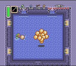 Siamo pazienti Soluce de Zelda 3 a Link to the Past sur Super Nes : Il palazzo della palude, 2° cristallo (gba, Snes, super nintendo)