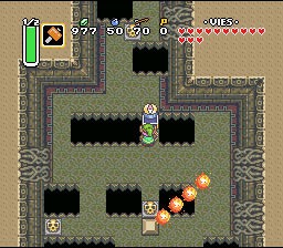 Soluce de Zelda 3 a Link to the Past sur Super Nes : A Floresta de Esqueletos, terceiro cristal (gba, Snes, super nintendo)
