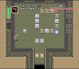 Soluce de Zelda 3 a Link to the Past sur Super Nes : A Floresta de Esqueletos, terceiro cristal (gba, Snes, super nintendo)