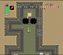 Soluce de Zelda 3 a Link to the Past sur Super Nes : A Floresta de Esqueletos, terceiro cristal (gba, Snes, super nintendo)
