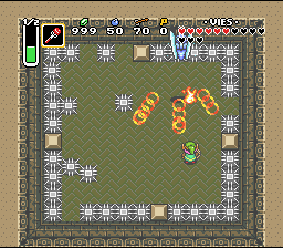 Soluce de Zelda 3 a Link to the Past sur Super Nes : A Floresta de Esqueletos, terceiro cristal (gba, Snes, super nintendo)