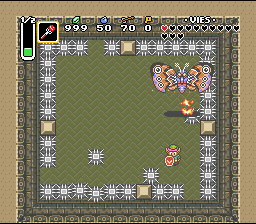 Soluce de Zelda 3 a Link to the Past sur Super Nes : A Floresta de Esqueletos, terceiro cristal (gba, Snes, super nintendo)