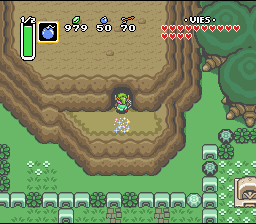 Guarda un po', la scala non esiste in questo mondo. Soluce de Zelda 3 a Link to the Past sur Super Nes : Dal Palazzo Bosco al Palazzo del 4° Cristallo (gba, Snes, super nintendo)