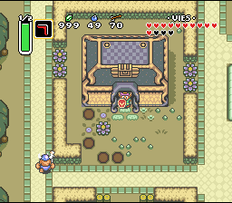 Il gioco degli scrigni vi regala un quarto di cuore. Soluce de Zelda 3 a Link to the Past sur Super Nes : Dal Palazzo Bosco al Palazzo del 4° Cristallo (gba, Snes, super nintendo)