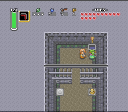 Une charmante jeune fille, méfie toi Link ! Soluce de Zelda 3 a Link to the Past sur Super Nes : Le village des Bandits, quatrième cristal (gba, Snes, super nintendo)