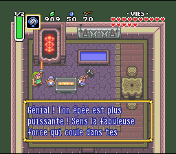 La spada temperata, più potente della Excalibur di base. Soluce de Zelda 3 a Link to the Past sur Super Nes : dal villaggio dei Banditi al palazzo del 5° cristallo (gba, Snes, super nintendo)