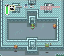 L'ingresso del livello blu. Soluce de Zelda 3 a Link to the Past sur Super Nes : dal villaggio dei Banditi al palazzo del 5° cristallo (gba, Snes, super nintendo)