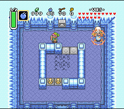 أول ظهور لـ Stalfos في Zelda 3. Soluce de Zelda 3 a Link to the Past sur Super Nes : قصر الجليد، البلورة الخامسة (gba, Snes, super nintendo)