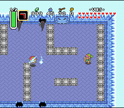 لا يعجبني هذا. Soluce de Zelda 3 a Link to the Past sur Super Nes : قصر الجليد، البلورة الخامسة (gba, Snes, super nintendo)