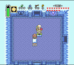 عودة Stalfos، لينك لم يره. Soluce de Zelda 3 a Link to the Past sur Super Nes : قصر الجليد، البلورة الخامسة (gba, Snes, super nintendo)