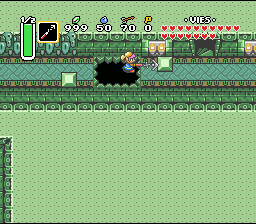 Soluce de Zelda 3 a Link to the Past sur Super Nes : Pântano da Miséria, 6º cristal (gba, Snes, super nintendo)