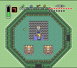 Soluce de Zelda 3 a Link to the Past sur Super Nes : Pântano da Miséria, 6º cristal (gba, Snes, super nintendo)
