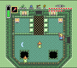 Soluce de Zelda 3 a Link to the Past sur Super Nes : Pântano da Miséria, 6º cristal (gba, Snes, super nintendo)