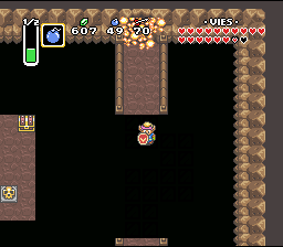 Troppo facile, si vedono le piastrelle attraverso. Soluce de Zelda 3 a Link to the Past sur Super Nes : Dal pantano al palazzo del 7° cristallo (gba, Snes, super nintendo)
