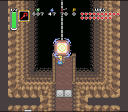 Soluce de Zelda 3 a Link to the Past sur Super Nes : Rocha da Tartaruga, 7º cristal (gba, Snes, super nintendo)