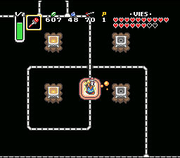 Soluce de Zelda 3 a Link to the Past sur Super Nes : Rocha da Tartaruga, 7º cristal (gba, Snes, super nintendo)