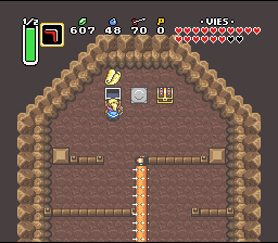 Soluce de Zelda 3 a Link to the Past sur Super Nes : Rocha da Tartaruga, 7º cristal (gba, Snes, super nintendo)