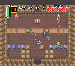Soluce de Zelda 3 a Link to the Past sur Super Nes : Rocha da Tartaruga, 7º cristal (gba, Snes, super nintendo)