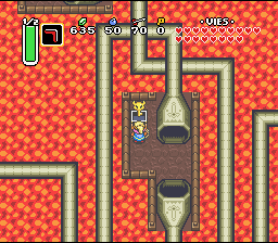 Soluce de Zelda 3 a Link to the Past sur Super Nes : Rocha da Tartaruga, 7º cristal (gba, Snes, super nintendo)