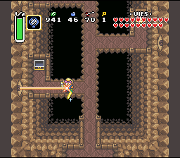 Soluce de Zelda 3 a Link to the Past sur Super Nes : Rocha da Tartaruga, 7º cristal (gba, Snes, super nintendo)